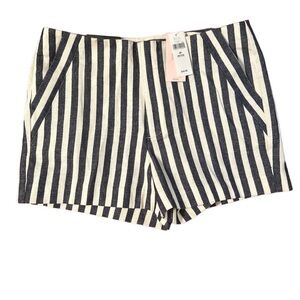 Banana Republic Black and White Striped Women Shorts
